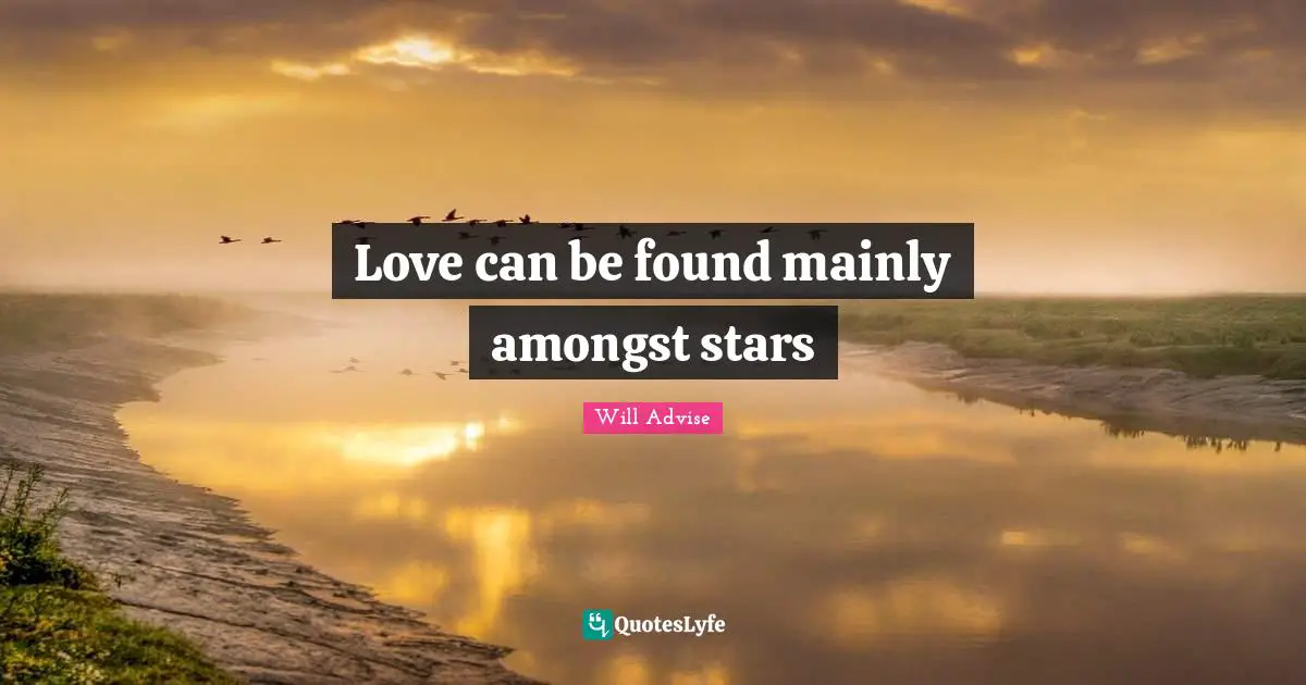 Love can be found mainly amongst stars