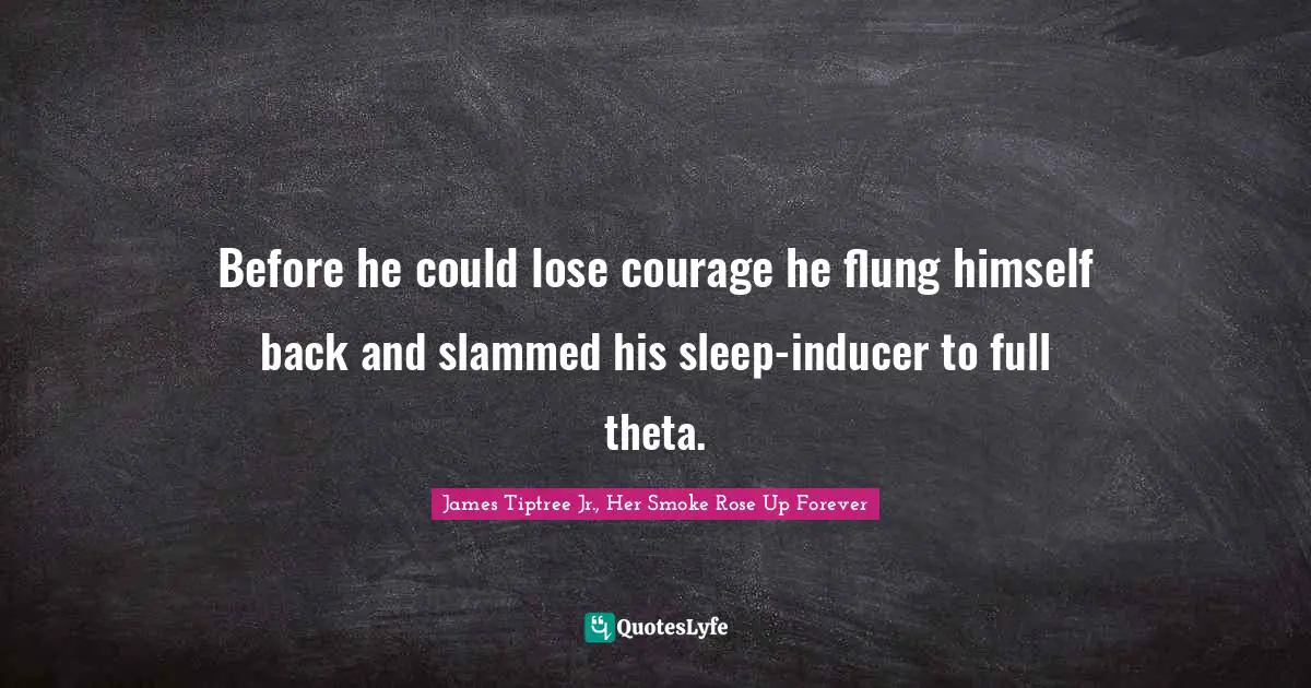 Before he could lose courage he flung himself back and slammed his sleep-inducer to full theta.