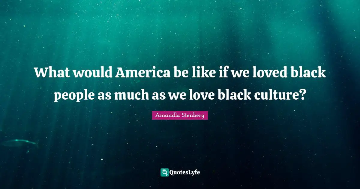What would America be like if we loved black people as much as we love black culture?
