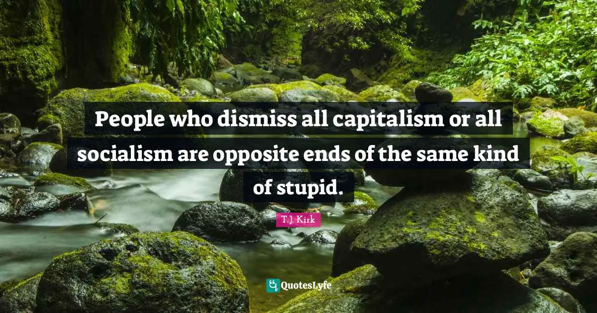 People who dismiss all capitalism or all socialism are opposite ends of the same kind of stupid.