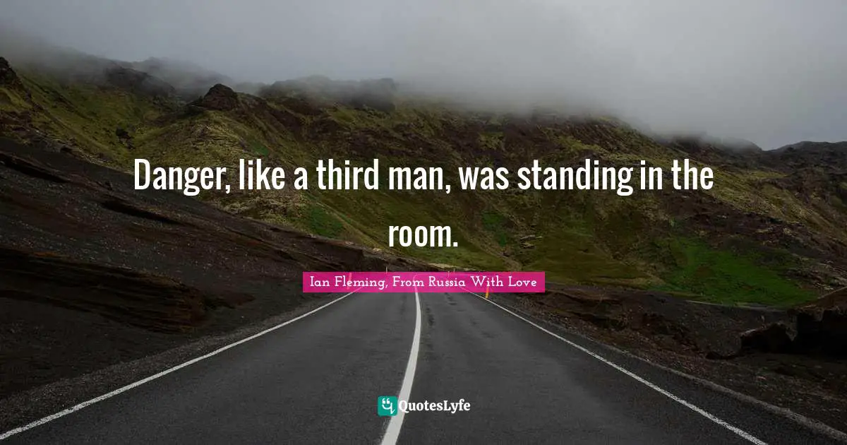 Danger, like a third man, was standing in the room.