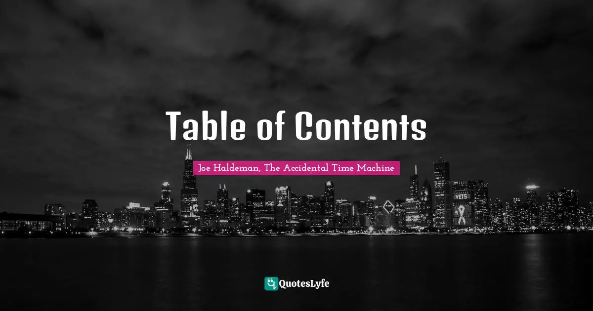Table of Contents