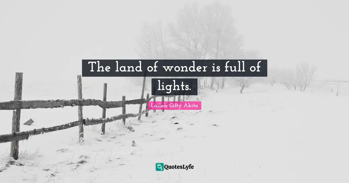 The land of wonder is full of lights.
