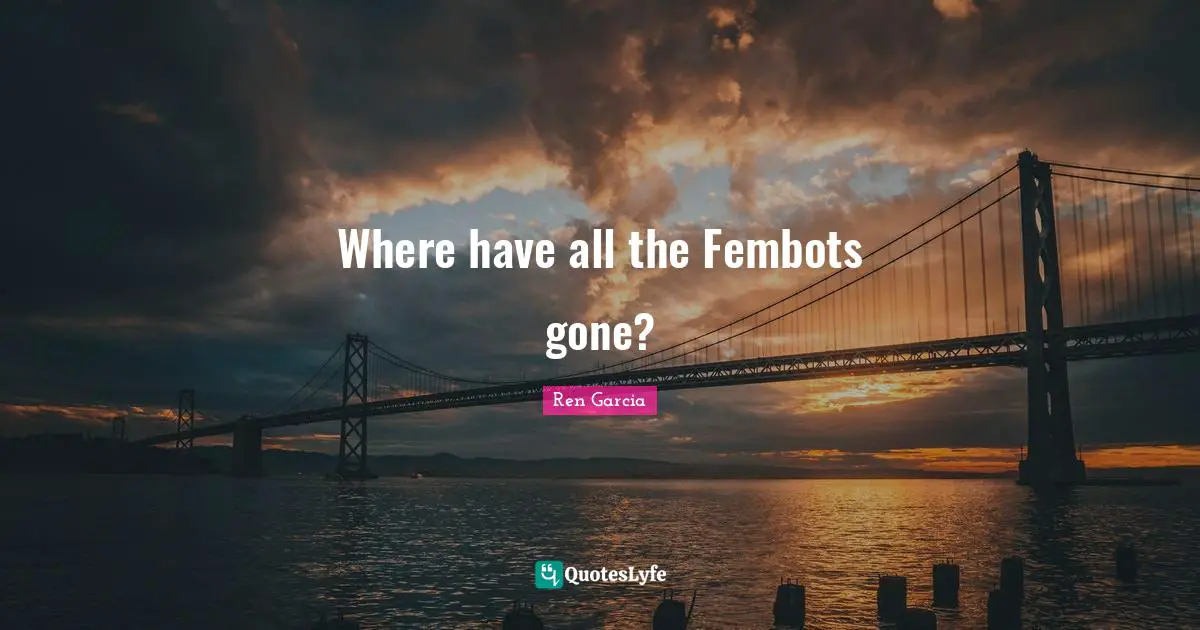 Where have all the Fembots gone?