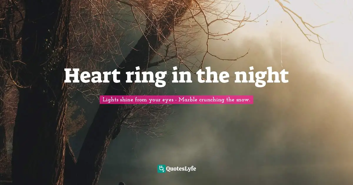 Heart ring in the night
