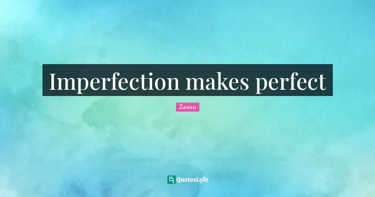 Imperfection makes perfect