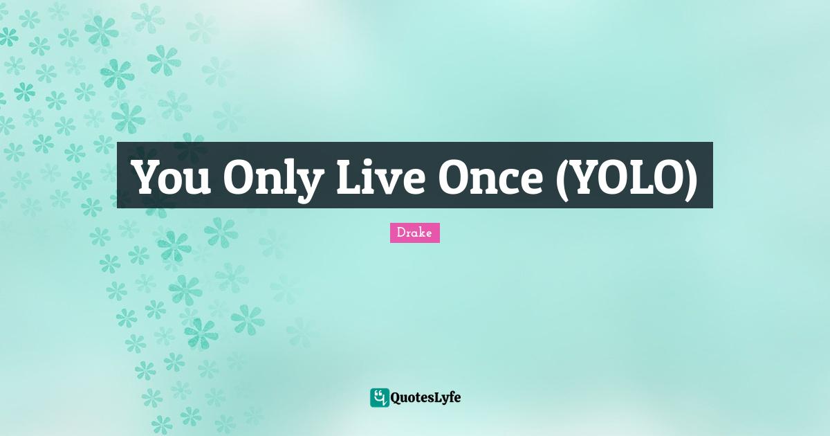 You Only Live Once (YOLO)