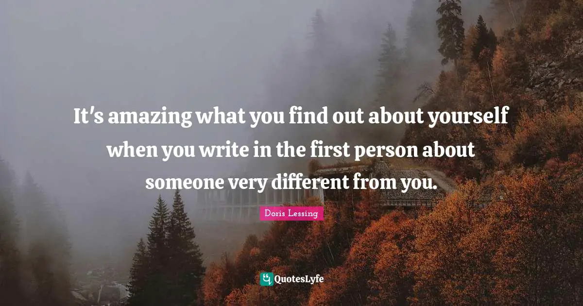 It's amazing what you find out about yourself when you write in the first person about someone very different from you.