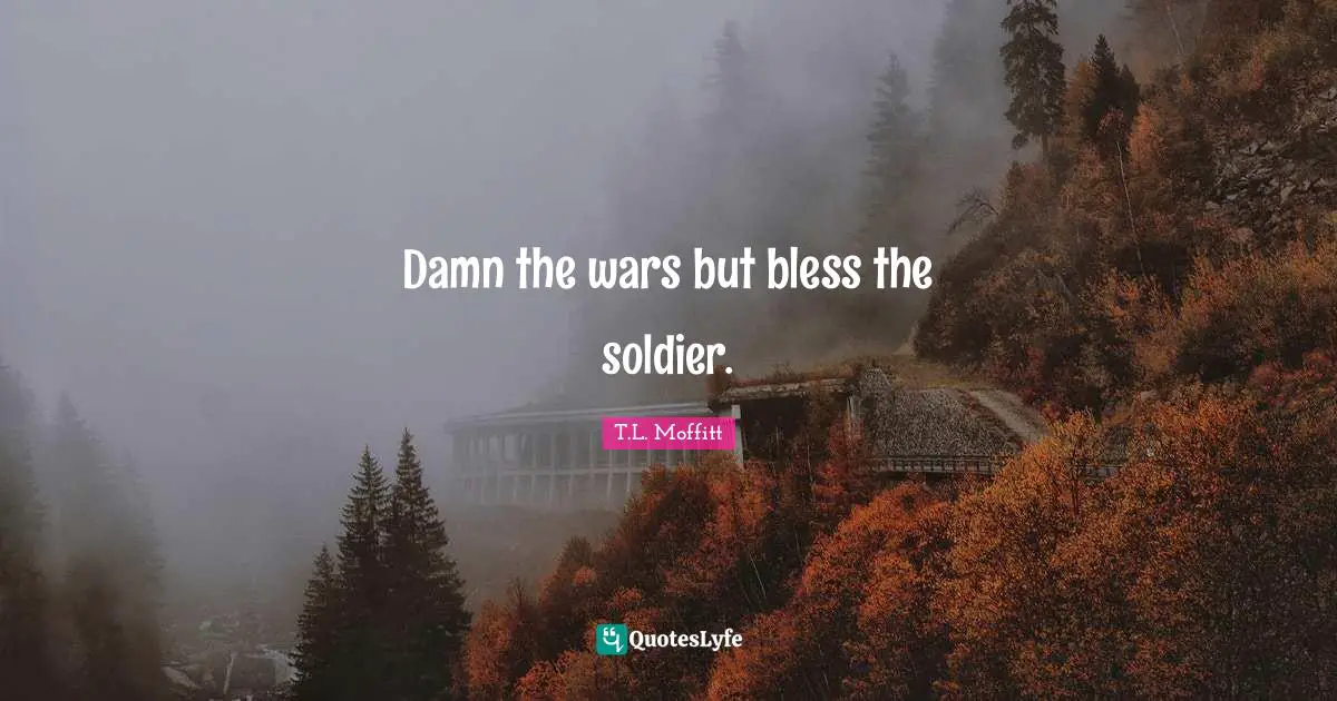 Damn the wars but bless the soldier.