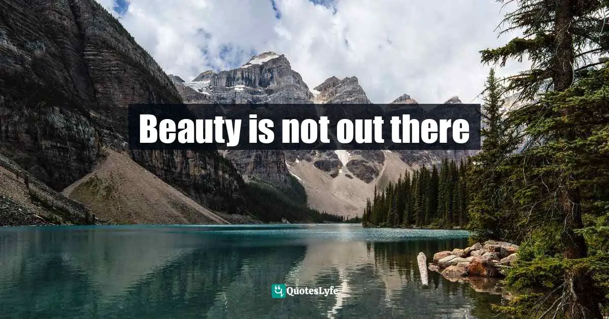 Beauty is not out there