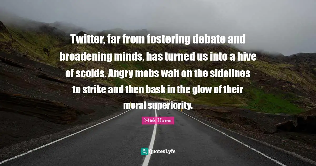 Twitter, far from fostering debate and broadening minds, has turned us into a hive of scolds. Angry mobs wait on the sidelines to strike and then bask in the glow of their moral superiority.