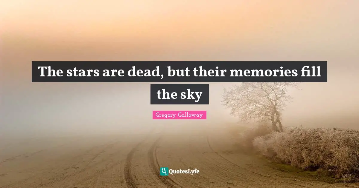 The stars are dead, but their memories fill the sky