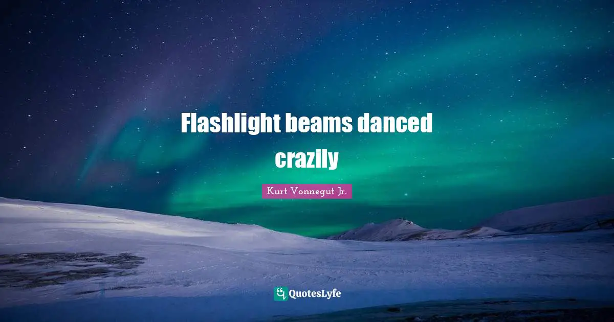 Flashlight beams danced crazily