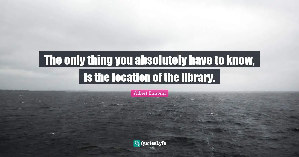 The only thing you absolutely have to know, is the location of the library.
