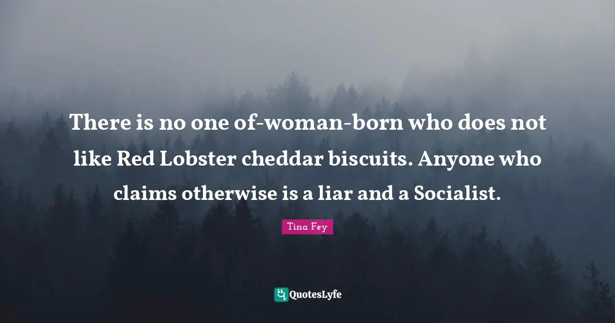 There is no one of-woman-born who does not like Red Lobster cheddar biscuits. Anyone who claims otherwise is a liar and a Socialist.