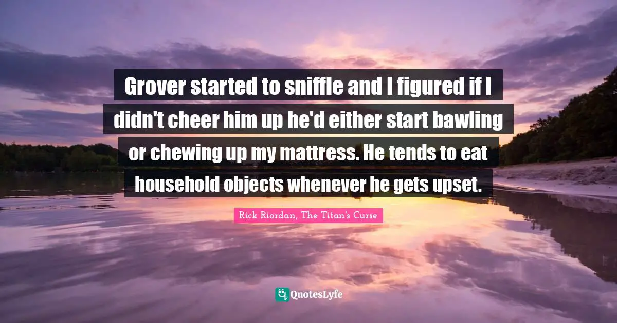 Grover started to sniffle and I figured if I didn't cheer him up he'd either start bawling or chewing up my mattress. He tends to eat household objects whenever he gets upset.