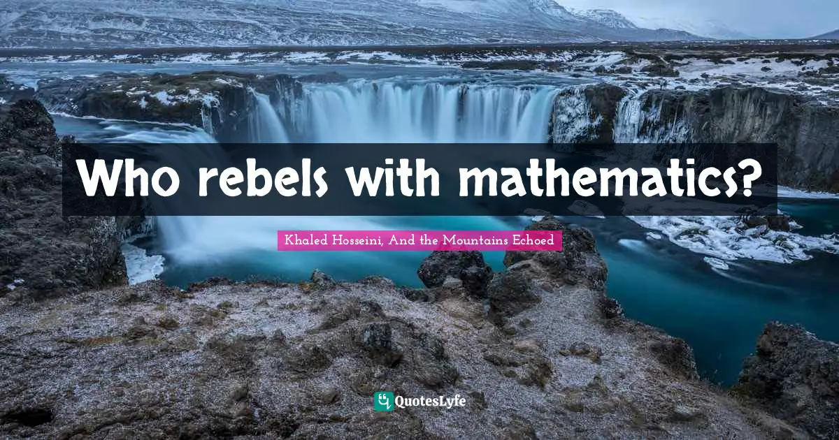 Who rebels with mathematics?