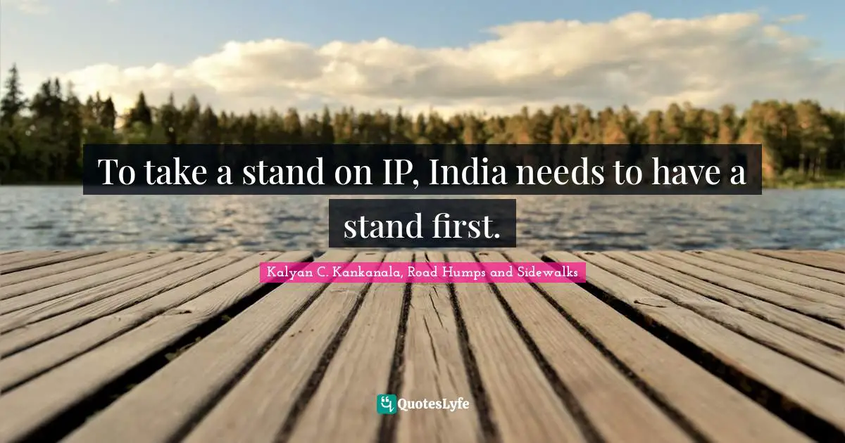 To take a stand on IP, India needs to have a stand first.