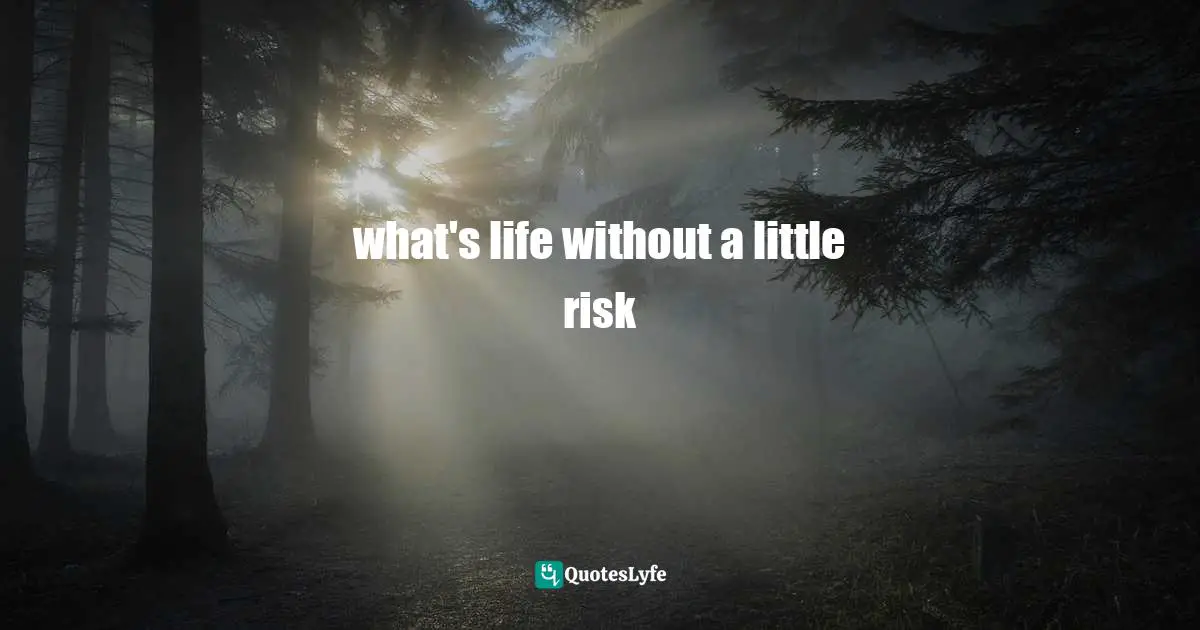  Quotes: what's life without a little risk