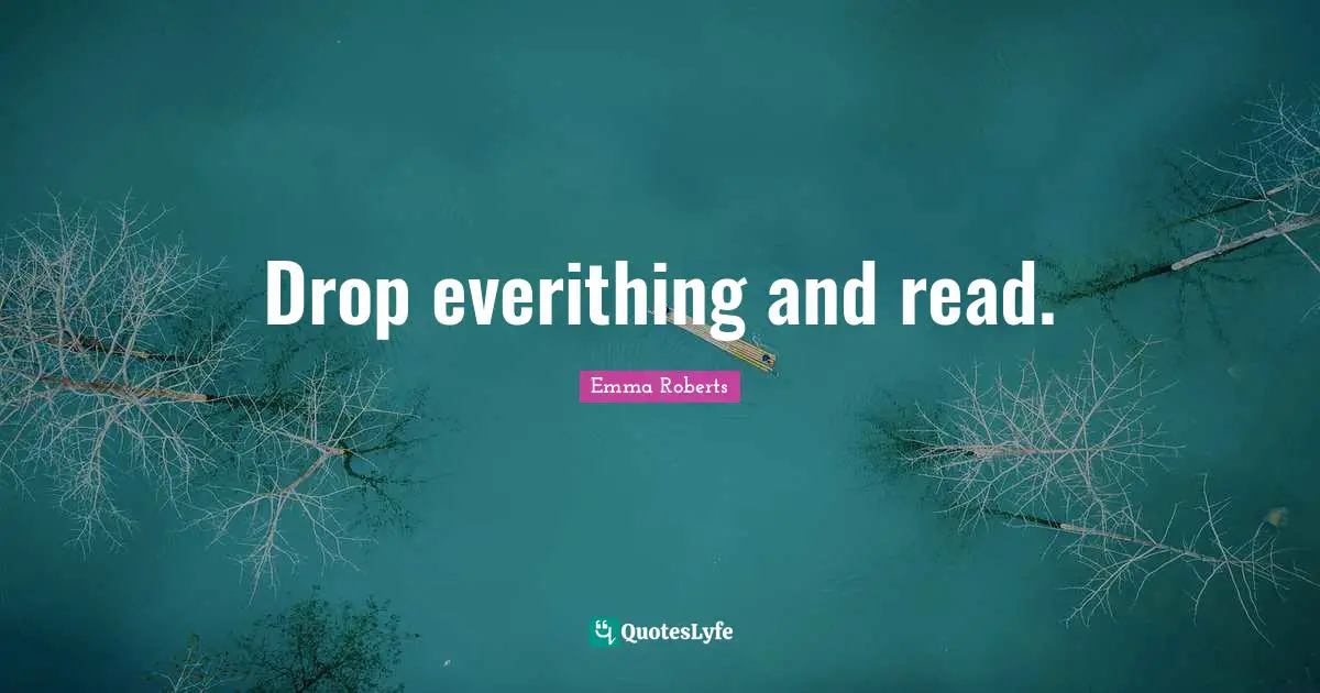 Drop everithing and read.