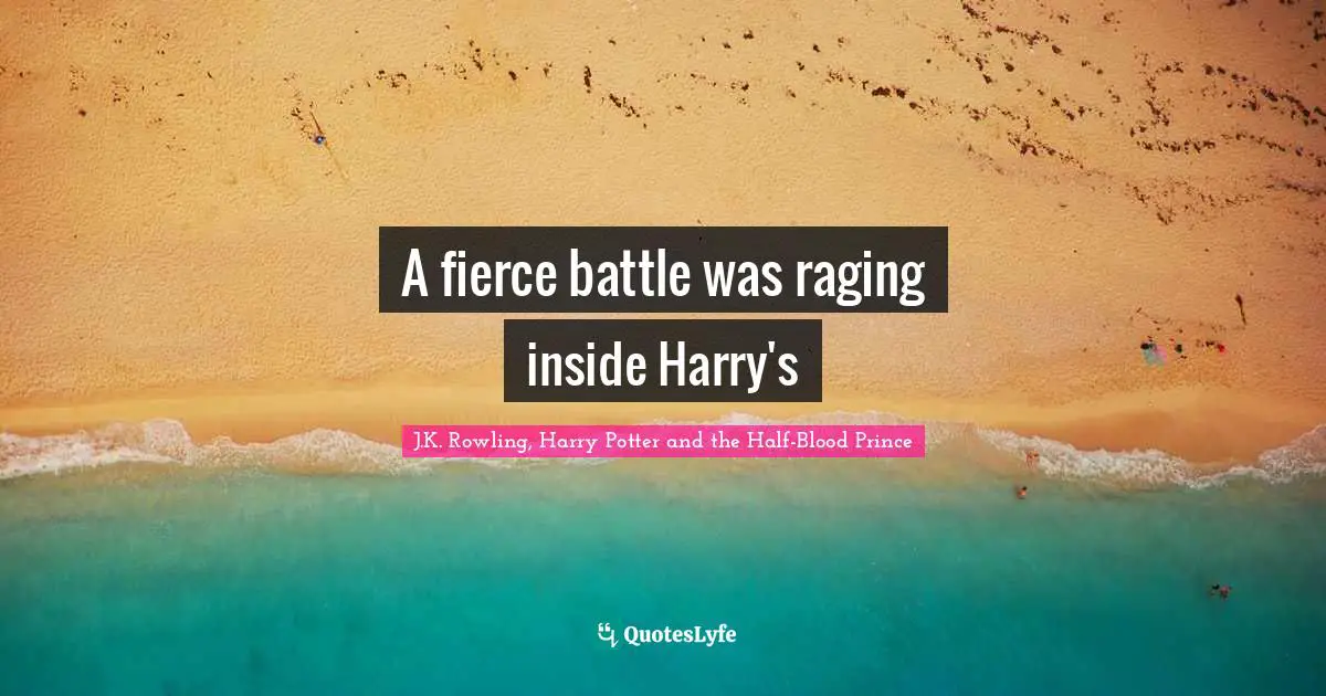 A fierce battle was raging inside Harry's