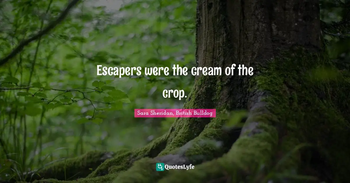 Escapers were the cream of the crop.