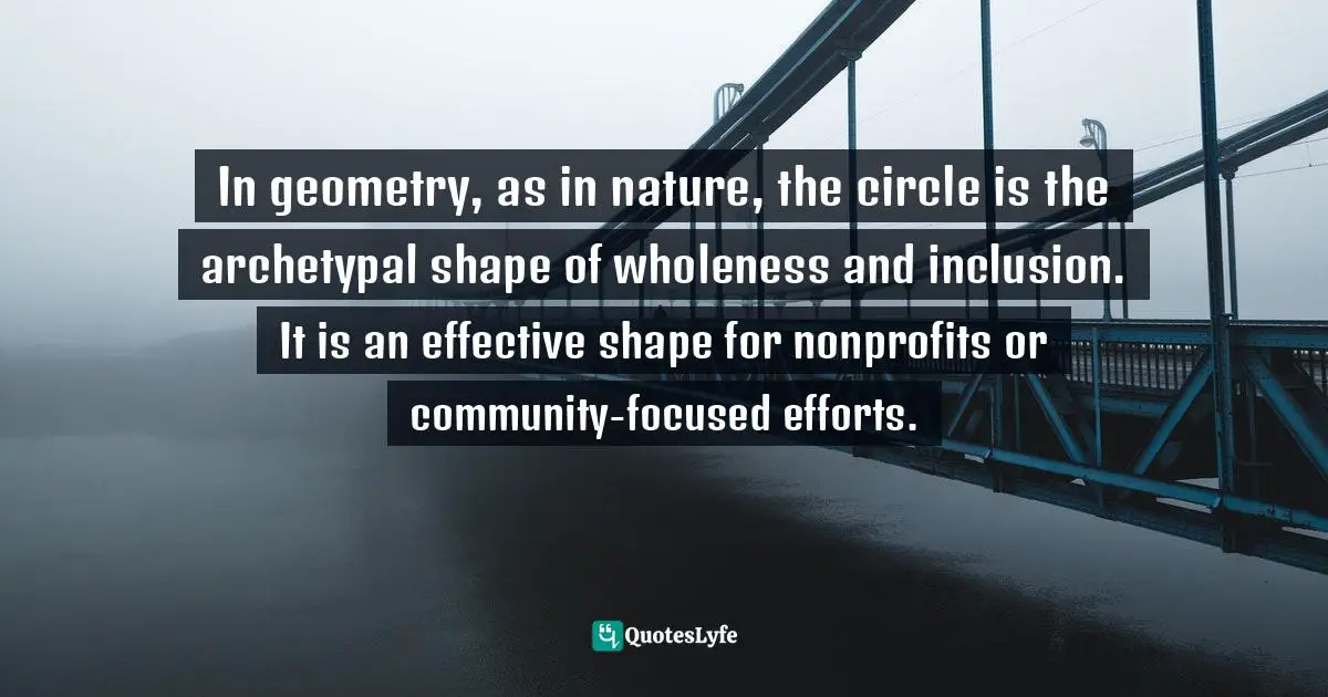 In geometry, as in nature, the circle is the archetypal shape of wholeness and inclusion. It is an effective shape for nonprofits or community-focused efforts.