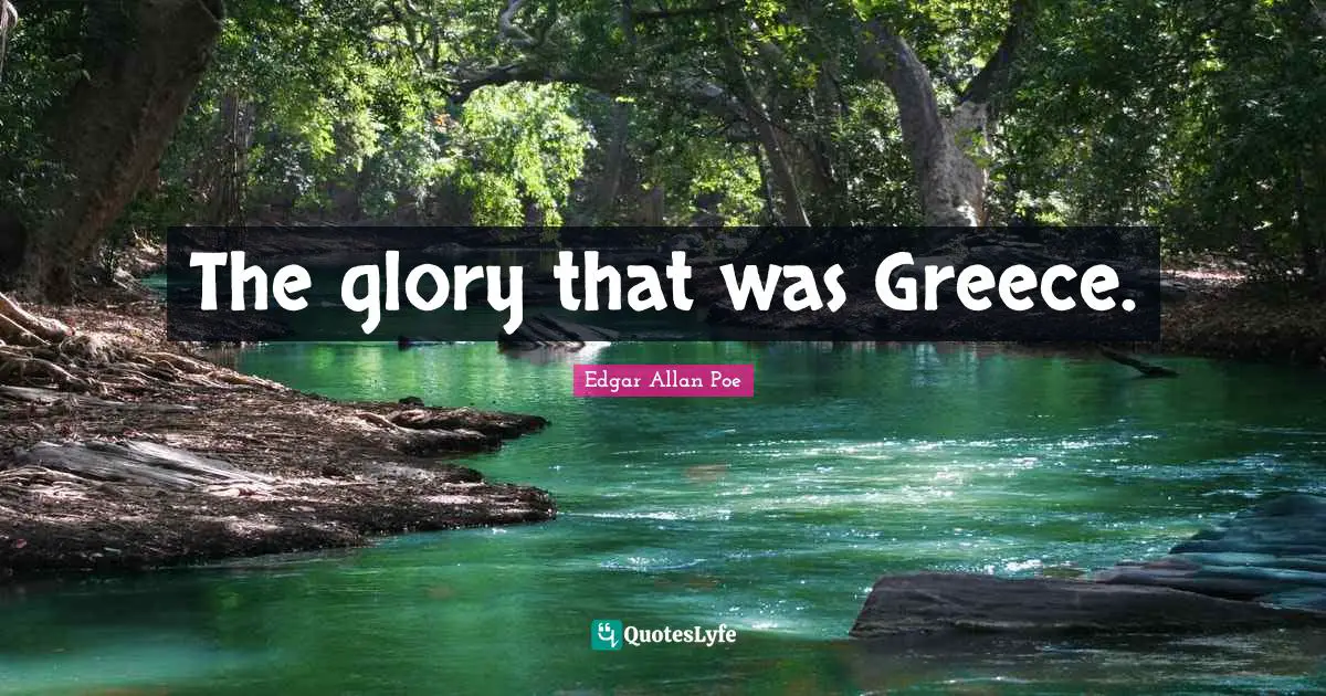 The glory that was Greece.