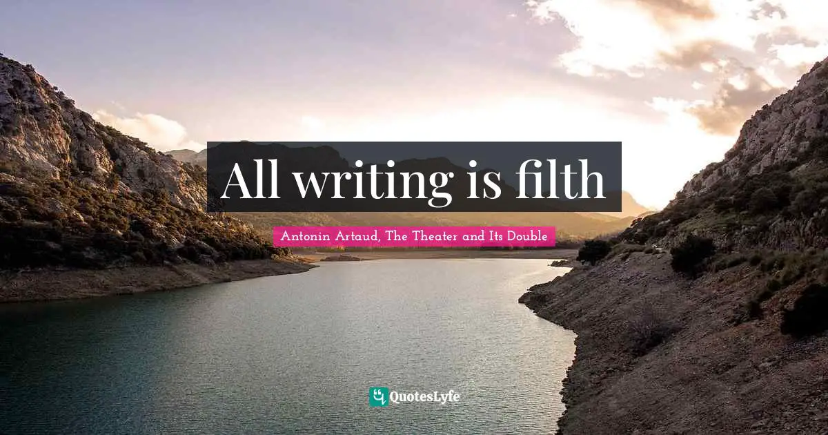 All writing is filth