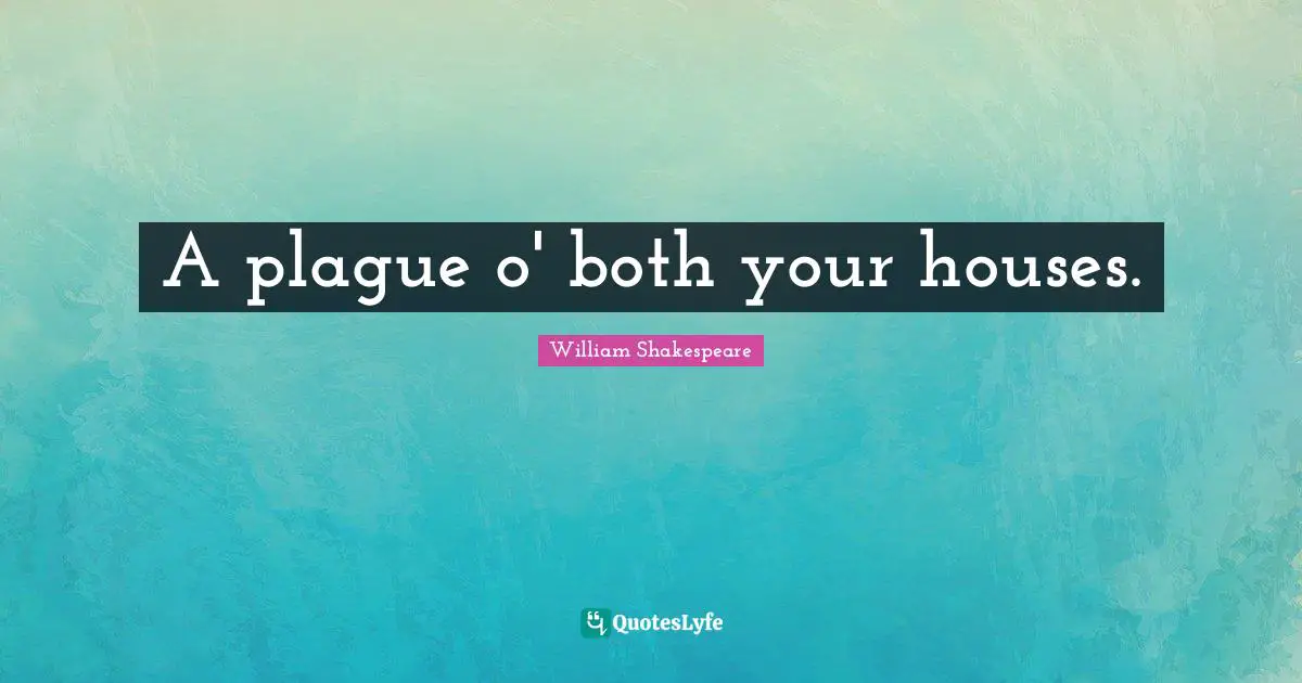 A plague o' both your houses.