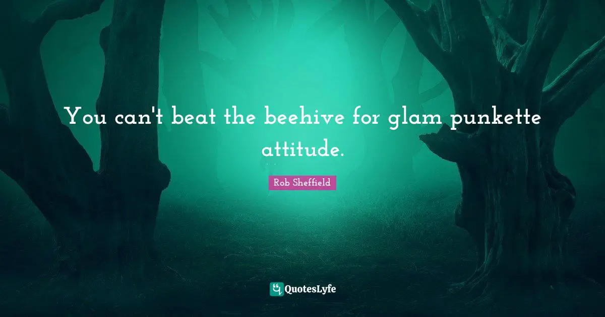 You can't beat the beehive for glam punkette attitude.