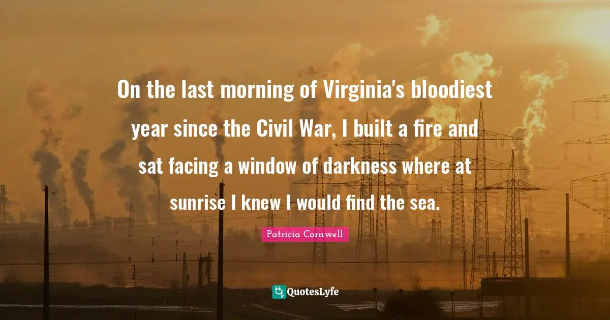 On the last morning of Virginia's bloodiest year since the Civil War, I built a fire and sat facing a window of darkness where at sunrise I knew I would find the sea.