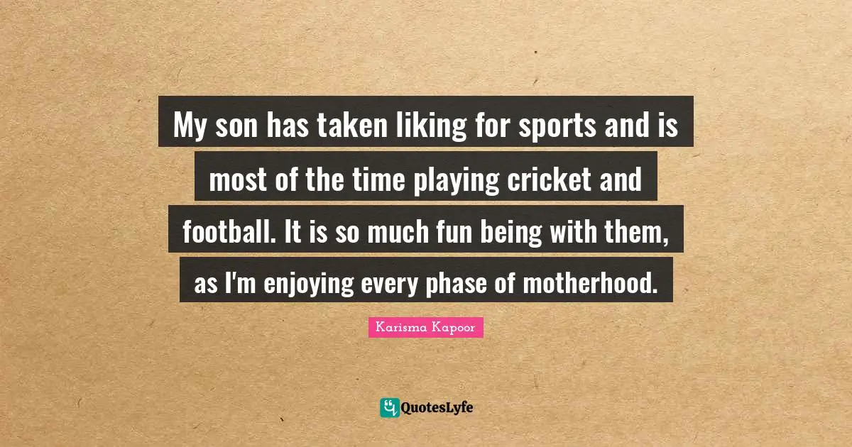 My son has taken liking for sports and is most of the time playing cricket and football. It is so much fun being with them, as I'm enjoying every phase of motherhood.