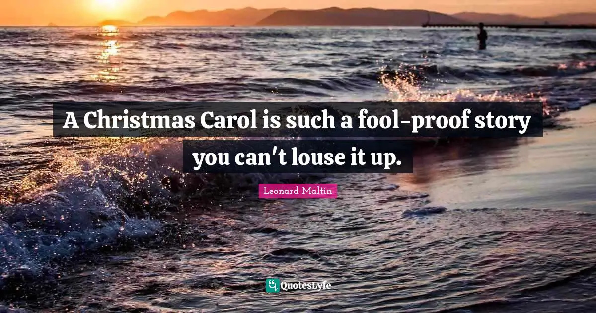 A Christmas Carol is such a fool-proof story you can't louse it up.