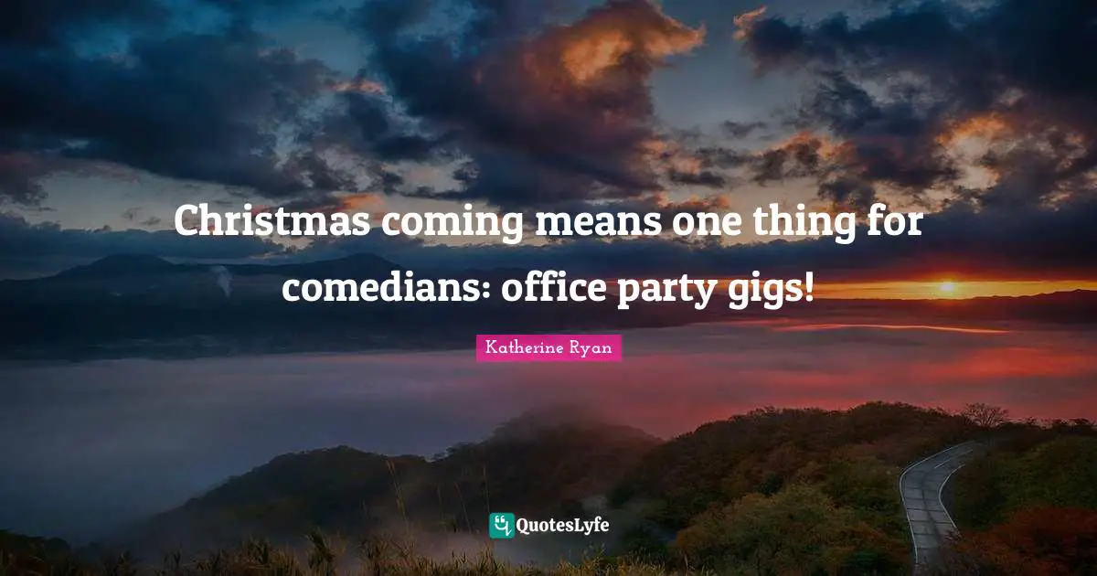 Christmas coming means one thing for comedians: office party gigs!