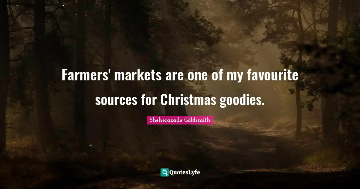 Farmers' markets are one of my favourite sources for Christmas goodies.