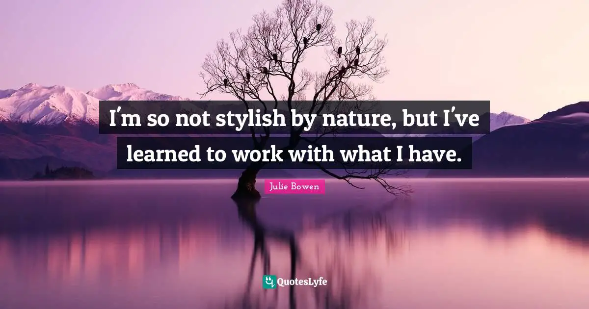 I'm so not stylish by nature, but I've learned to work with what I have.