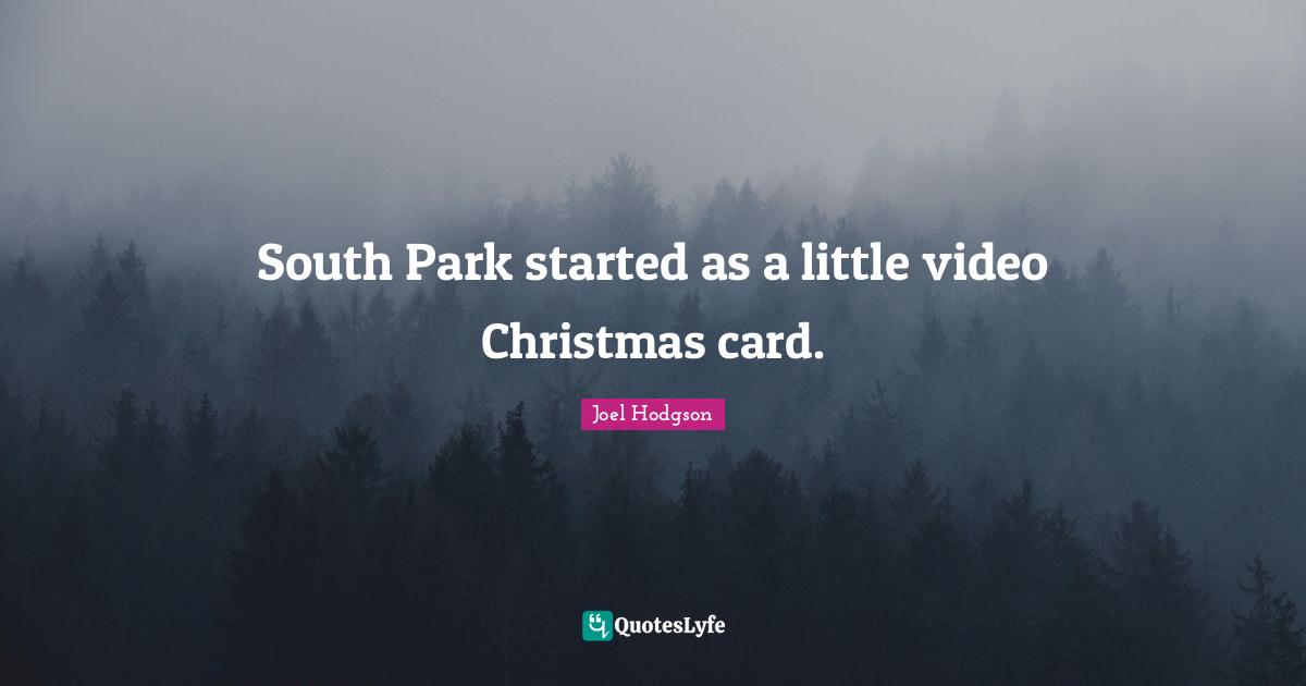South Park started as a little video Christmas card.