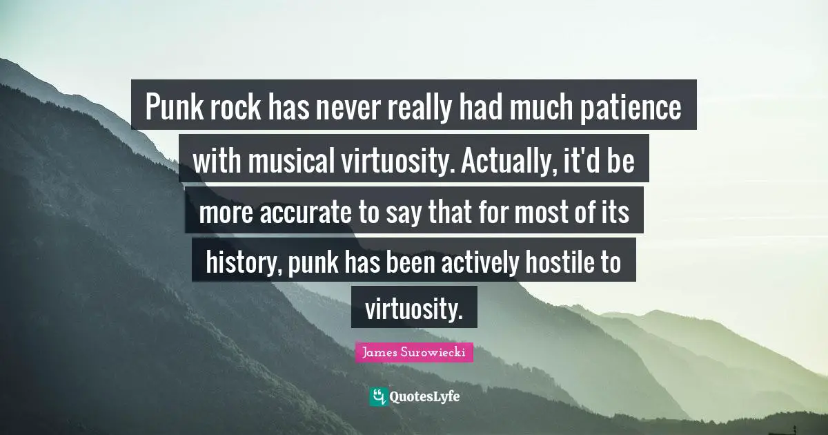 Punk rock has never really had much patience with musical virtuosity. Actually, it'd be more accurate to say that for most of its history, punk has been actively hostile to virtuosity.