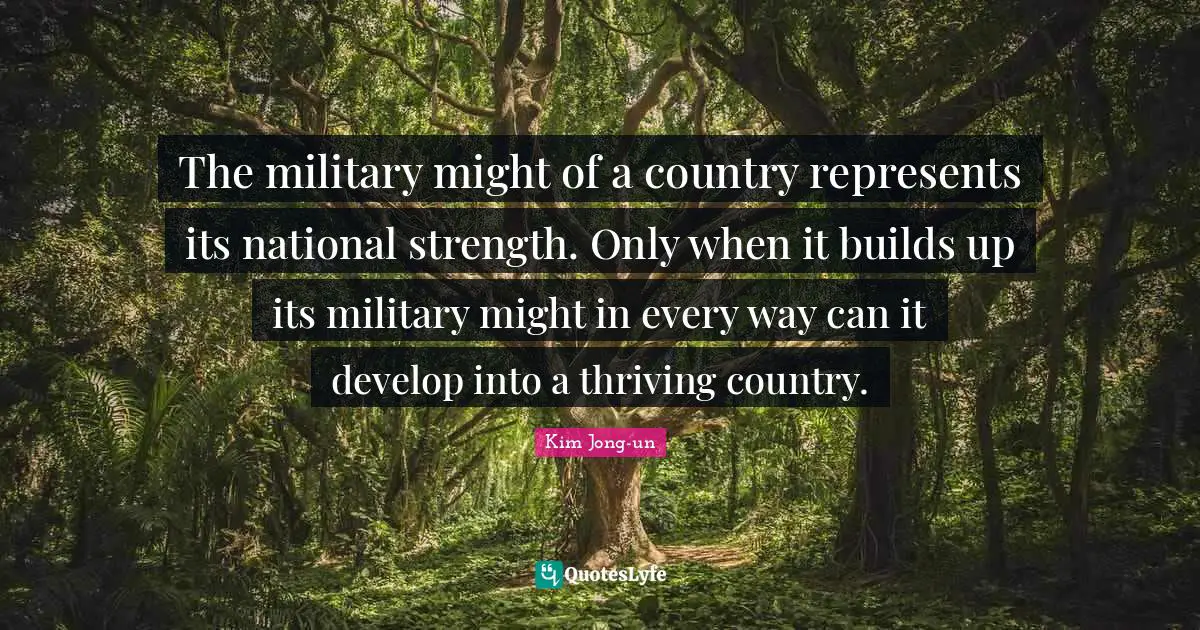 The military might of a country represents its national strength. Only when it builds up its military might in every way can it develop into a thriving country.