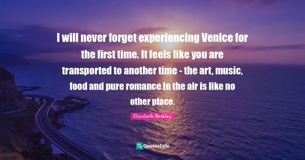 I will never forget experiencing Venice for the first time. It feels like you are transported to another time - the art, music, food and pure romance in the air is like no other place.