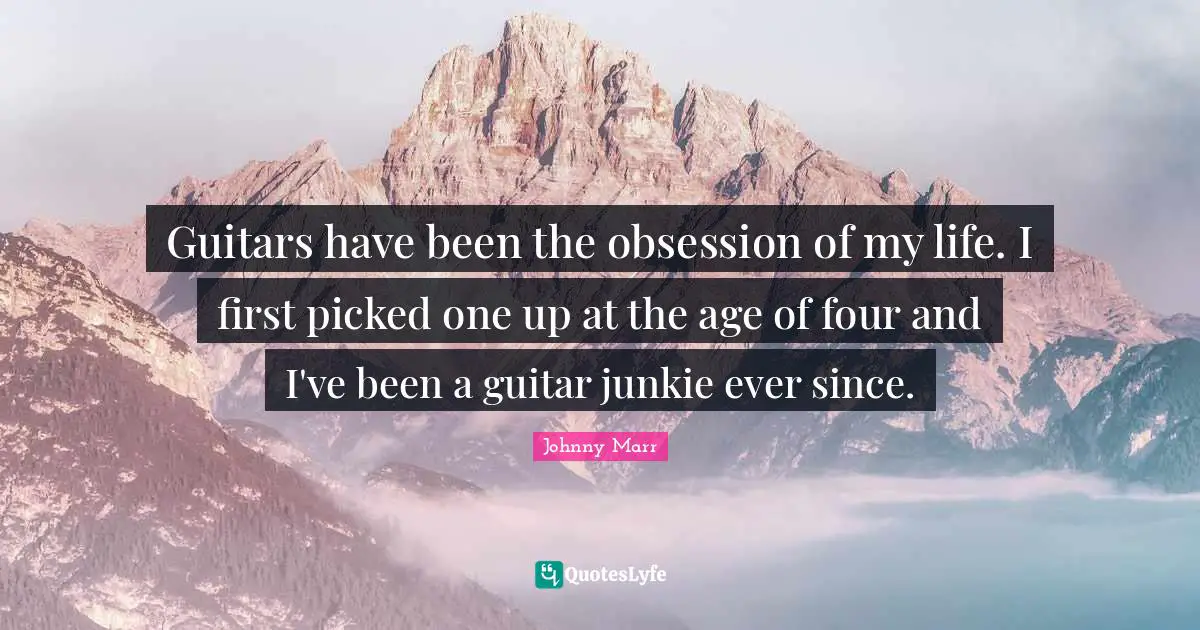 Guitars have been the obsession of my life. I first picked one up at the age of four and I've been a guitar junkie ever since.