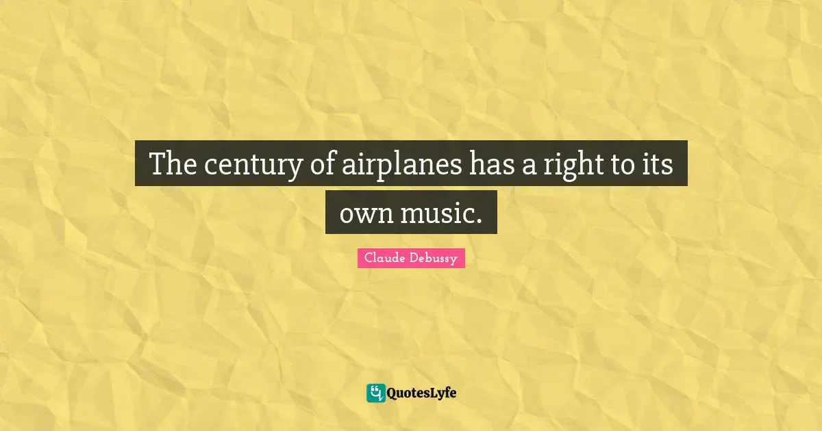 The century of airplanes has a right to its own music.