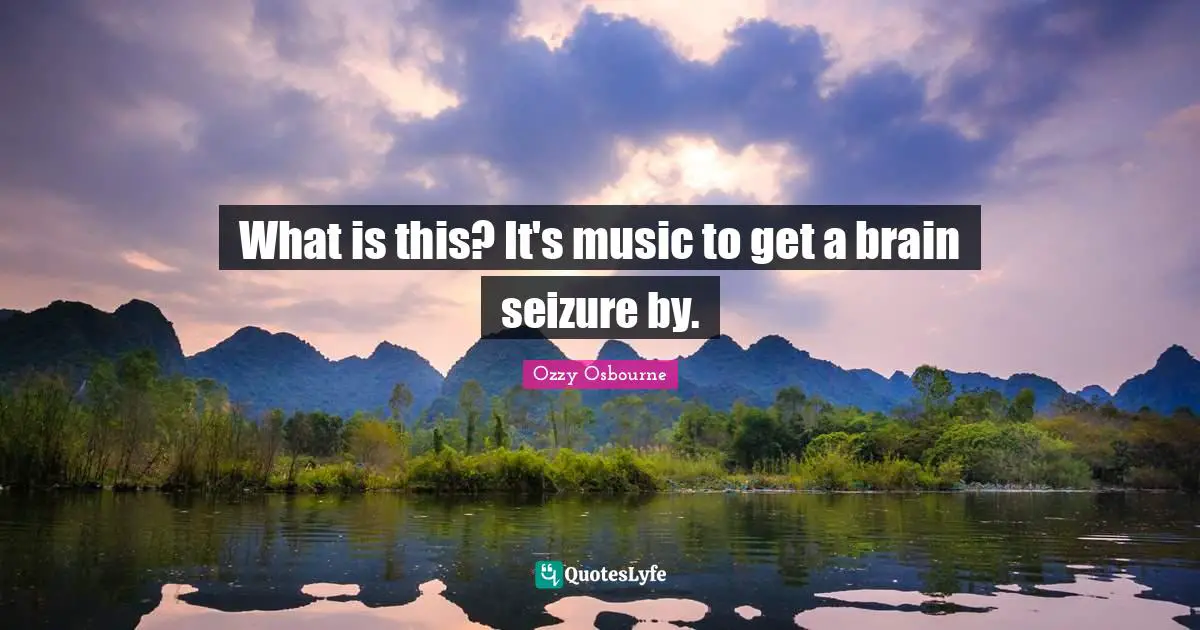 What is this? It's music to get a brain seizure by.