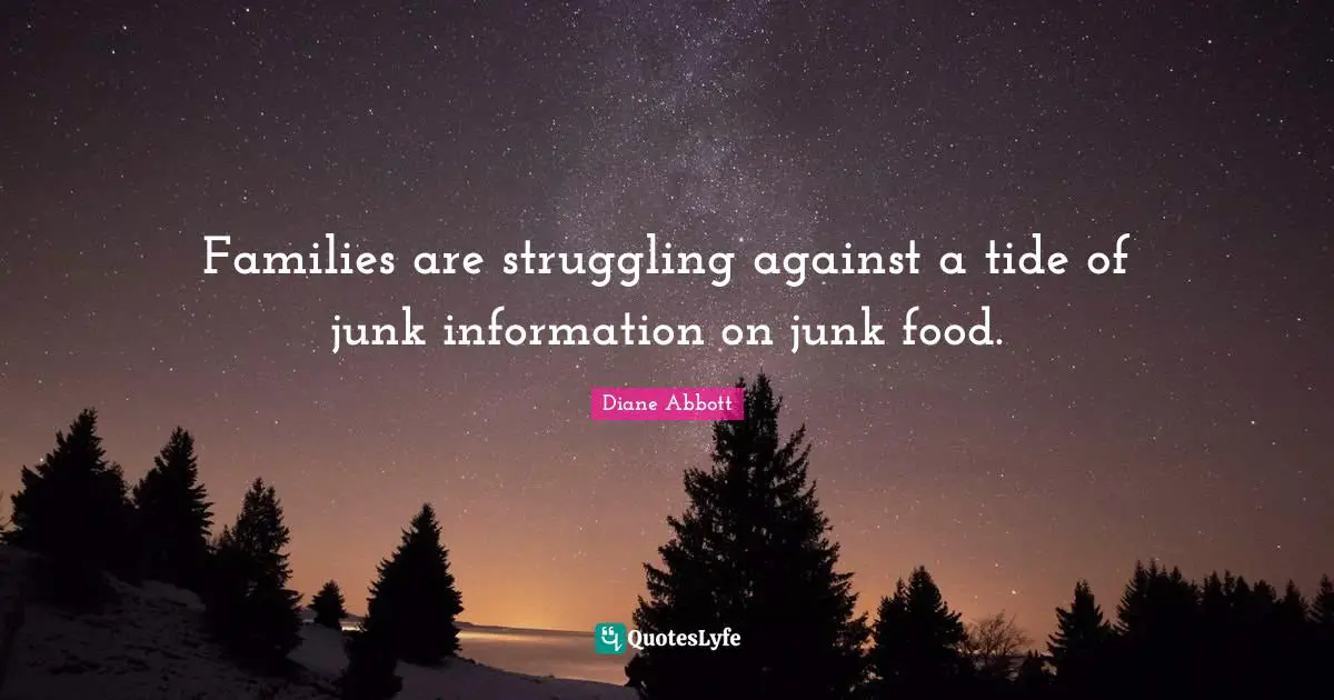 Families are struggling against a tide of junk information on junk food.