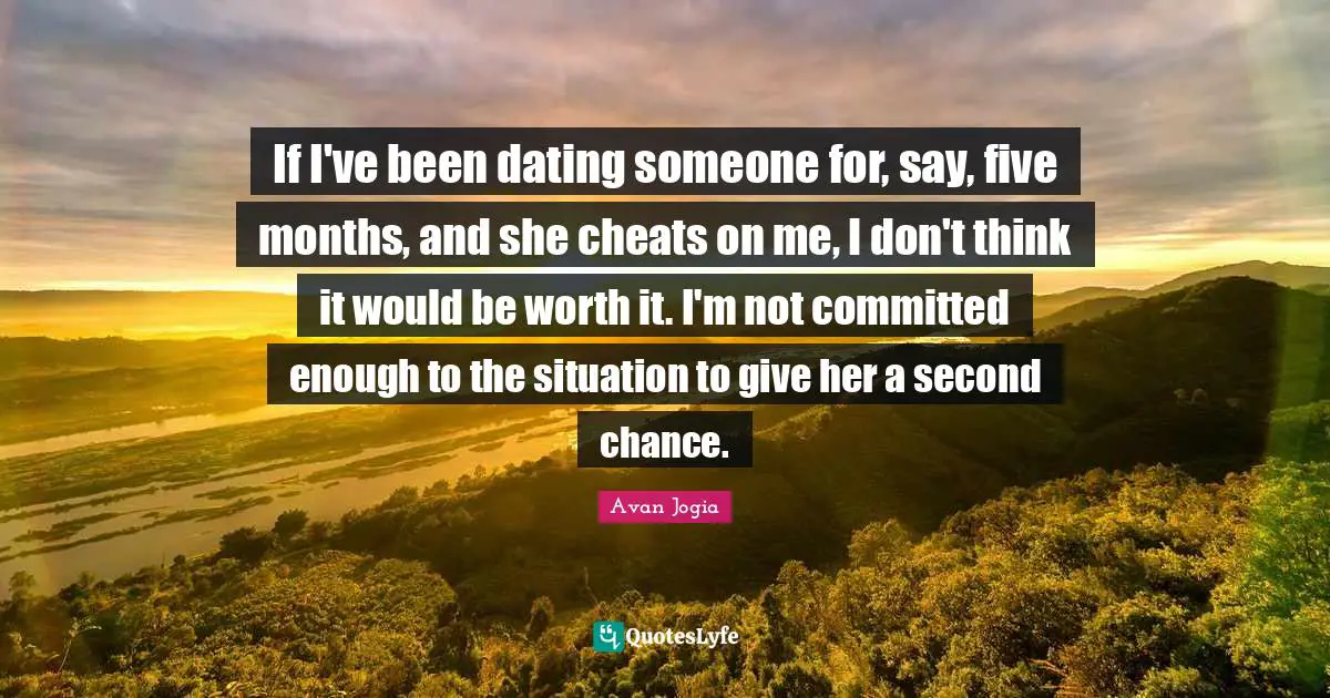 Cheating second quotes after chance Life after