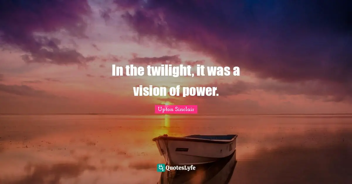 In the twilight, it was a vision of power.