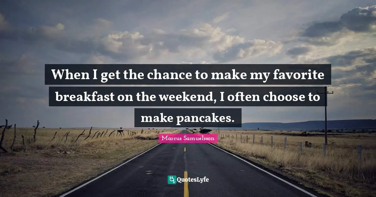 When I get the chance to make my favorite breakfast on the weekend, I often choose to make pancakes.