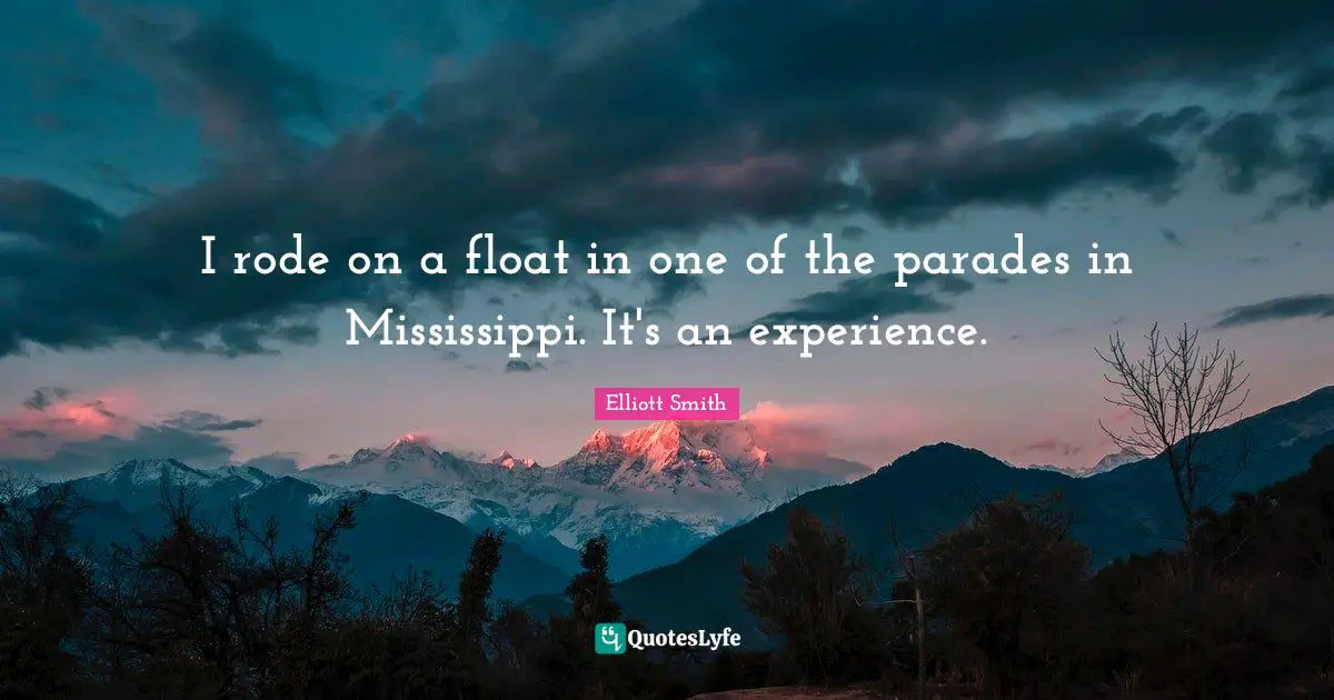 I rode on a float in one of the parades in Mississippi. It's an experience.