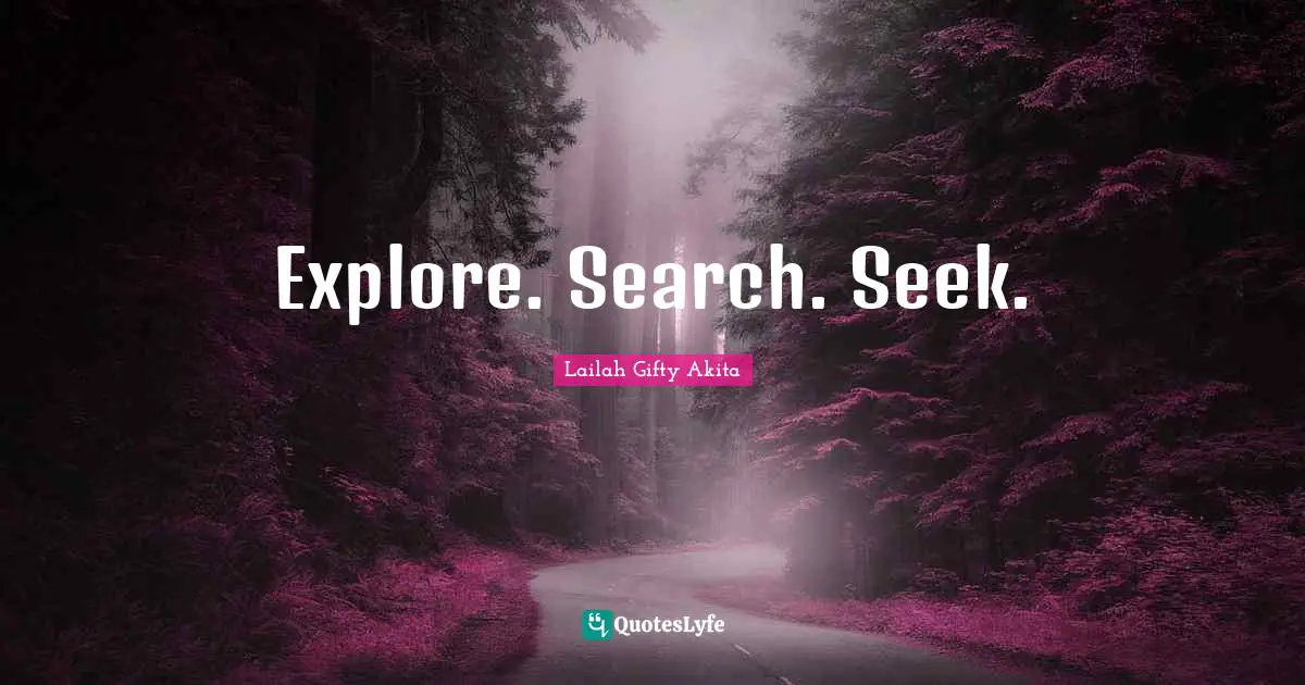 Explore. Search. Seek.
